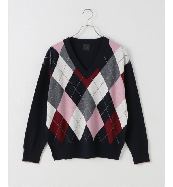 【スピック＆スパン/Spick & Span】 アーガイルVネックプルオーバー