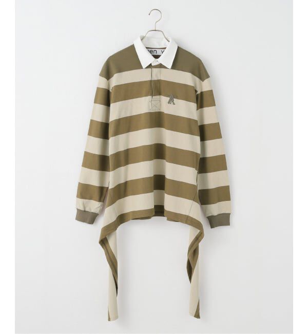 モテ系メンズファッション|【スピック＆スパン/Spick & Span】 OPEN YY/オープンワイワイ STRIPE TRIM RUGBY SHIRT