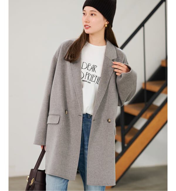 スピックアンドスパン手洗い可 / フェザーヤーンハーフスリーブニット　完売 Spick＆Span ニット セーター 「追加」手洗い可 / フェザー