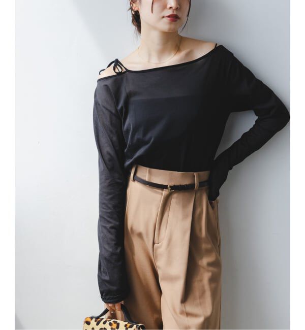 メンズファッションなら|【スピック＆スパン/Spick & Span】 《WEB/なんばCITY店限定》N.Jam/エヌジャム シアーリボンTOP