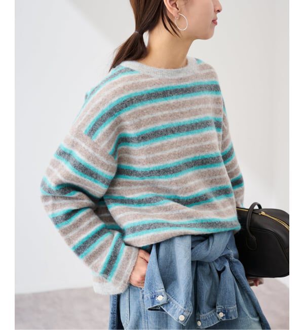 【スピック＆スパン/Spick & Span】 マルチボーダープルオーバー