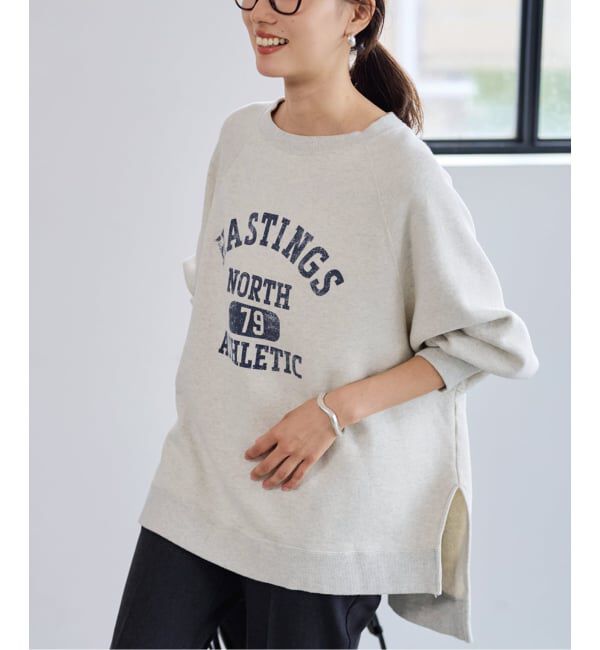 ファッションメンズなら|【スピック＆スパン/Spick & Span】 ≪予約≫ラグランポンチョプリントスエット