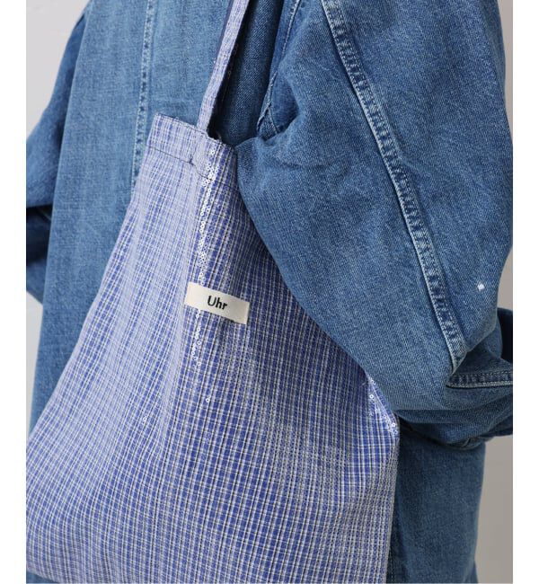 モテ系メンズファッション|【スピック＆スパン/Spick & Span】 《一部店舗+WEB限定》Uhr/ウーア SPANGLE CHECK TOTE