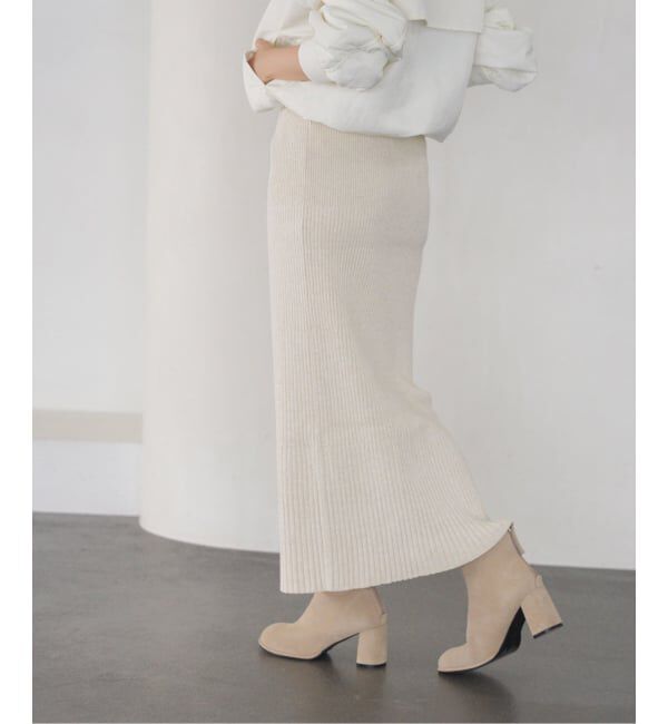 【スピック＆スパン/Spick & Span】 《追加2》リブニットタイトスカート