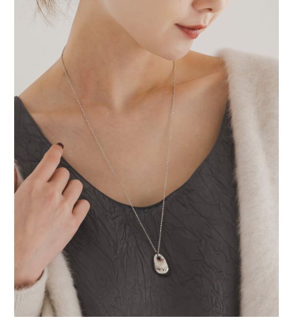 【スピック＆スパン/Spick & Span】 PETIT MOMENTS/プティモーメント Oval Charm Necklace