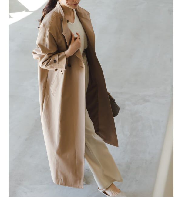 ファッションメンズなら|【スピック&スパン/Spick & Span】 《26SS先行予約》コットンダブルクロスハイネックロングコート