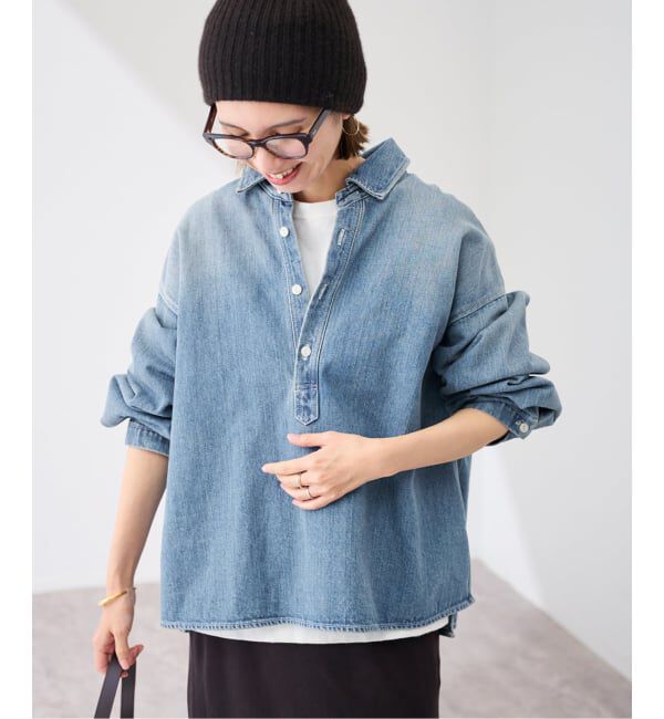 【スピック＆スパン/Spick & Span】 ≪追加予約≫デニムプルオーバーシャツ