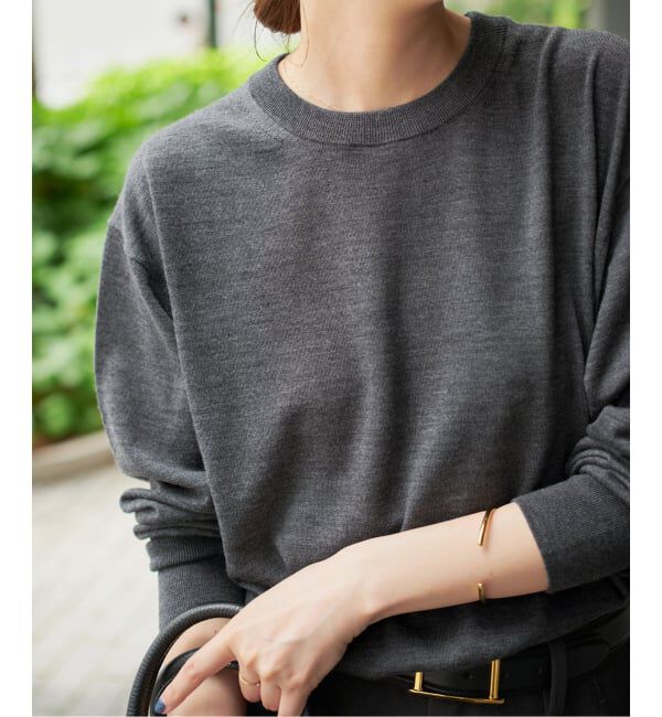 【スピック＆スパン/Spick & Span】 《WEB限定 / 追加3予約》18G クルーネックプルオーバー