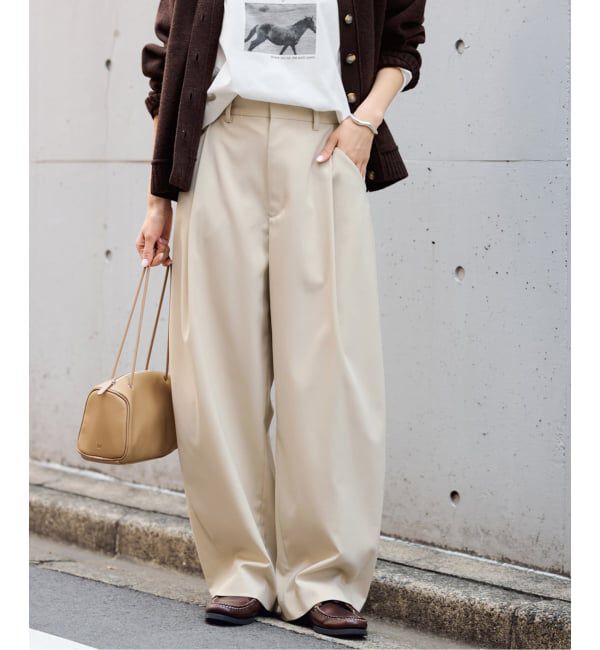 人気ファッションメンズ|【スピック&スパン/Spick & Span】 ≪予約≫タックカーブバックゴムパンツ