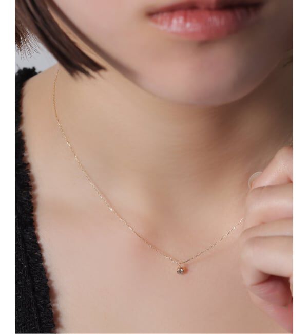 【スピック＆スパン/Spick & Span】 《WEB限定》ブラウンH&amp;Cダイヤヘキサゴン40cmネックレス K10