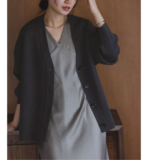 【スピック＆スパン/Spick & Span】 《26SS先行予約》ファインハニカムVネックカーディガン