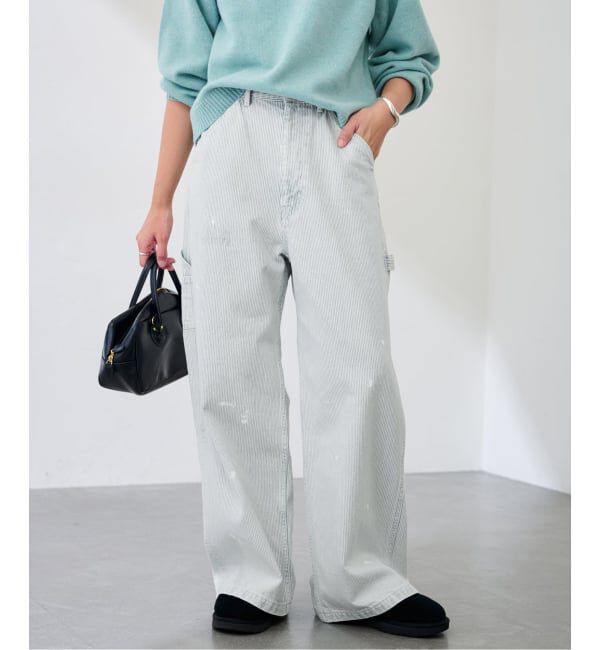 人気メンズファッション|【スピック＆スパン/Spick & Span】 ブリーチリペアヒッコリーパンツ