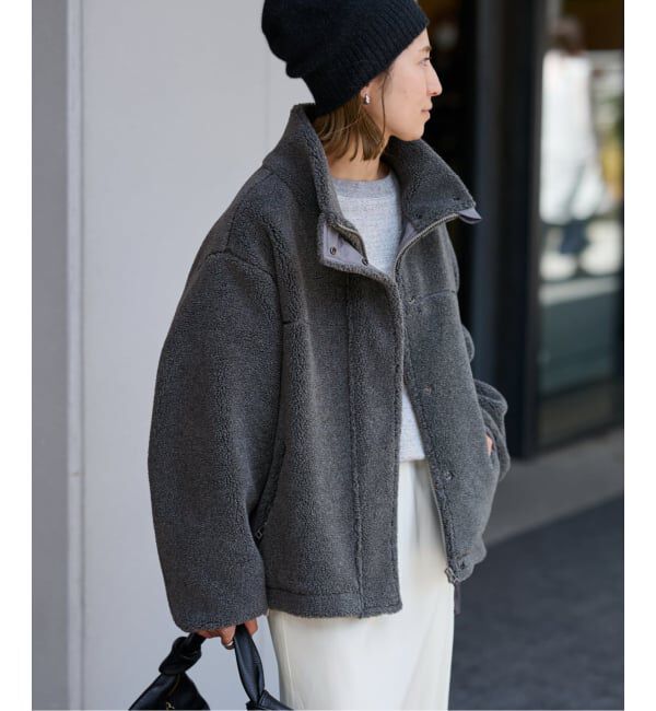 【スピック＆スパン/Spick & Span】 ≪追加≫ウールボアスタンドブルゾン 4