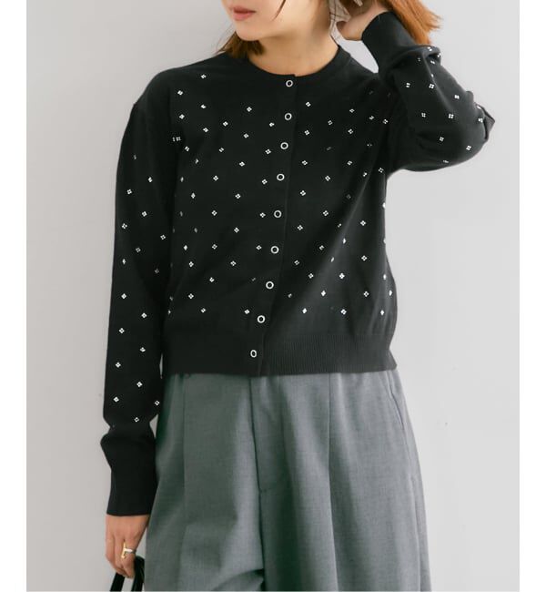 ファッションメンズのイチオシ|【スピック＆スパン/Spick & Span】 ビジューニットカーデ