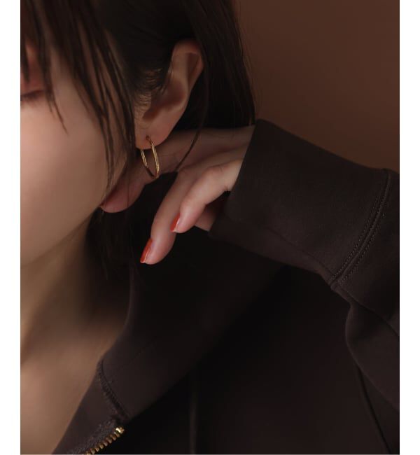 【スピック＆スパン/Spick & Span】 《一部店舗＋WEB限定》スクリューフープピアスM K18（両耳）