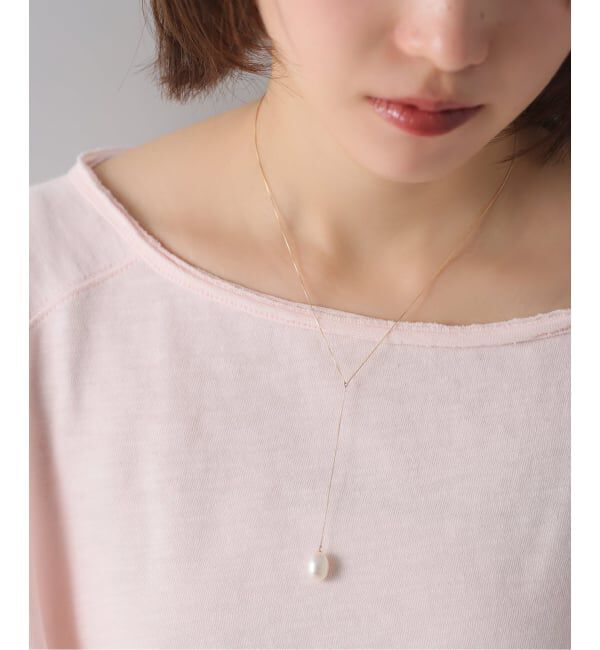 【スピック＆スパン/Spick & Span】 《WEB限定予約》ドロップパールYチェーンネックレス K10