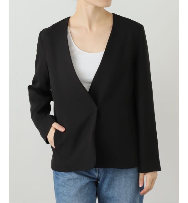 【ラ　トータリテ/La Totalite】 ノーカラーソフトジャケット