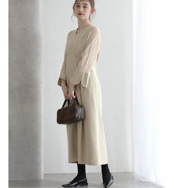 【ラ　トータリテ/La Totalite】 レーススリーブワンピース