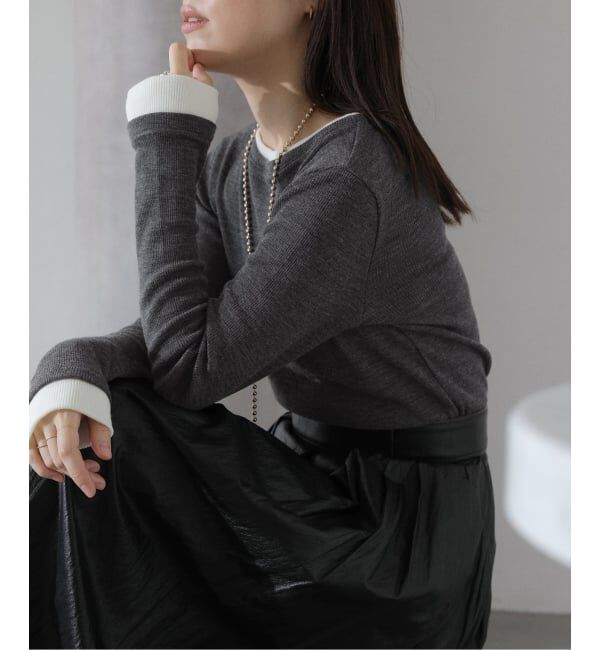 ファッションメンズのイチオシ|【ラ　トータリテ/La Totalite】 【洗える】配色ウールテレコカットソー