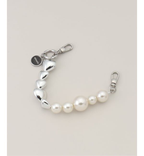 ファッションメンズなら|【ラ トータリテ/La Totalite】 WUHAUS/ウーハウス パール*ハートバッグチャーム