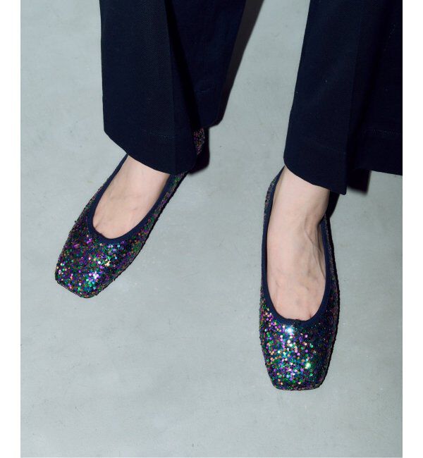 【ル　タロン/LE TALON】 《追加》GRISEスクエアグリッターフラット