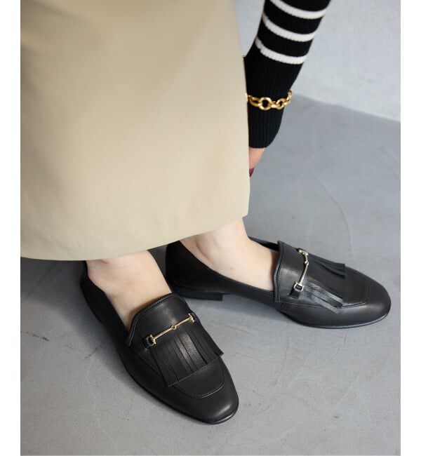 【ル　タロン/LE TALON】 レザーキルトビットバブーシュ