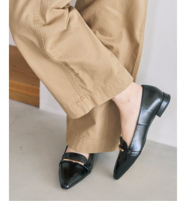 【ル　タロン/LE TALON】 《予約》フレンチスクエアメタルローファー