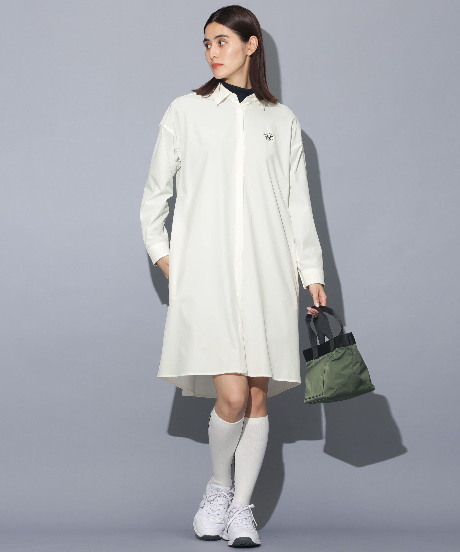 【ナノ・ユニバース/NANO universe】 beats per minute/シャツワンピ