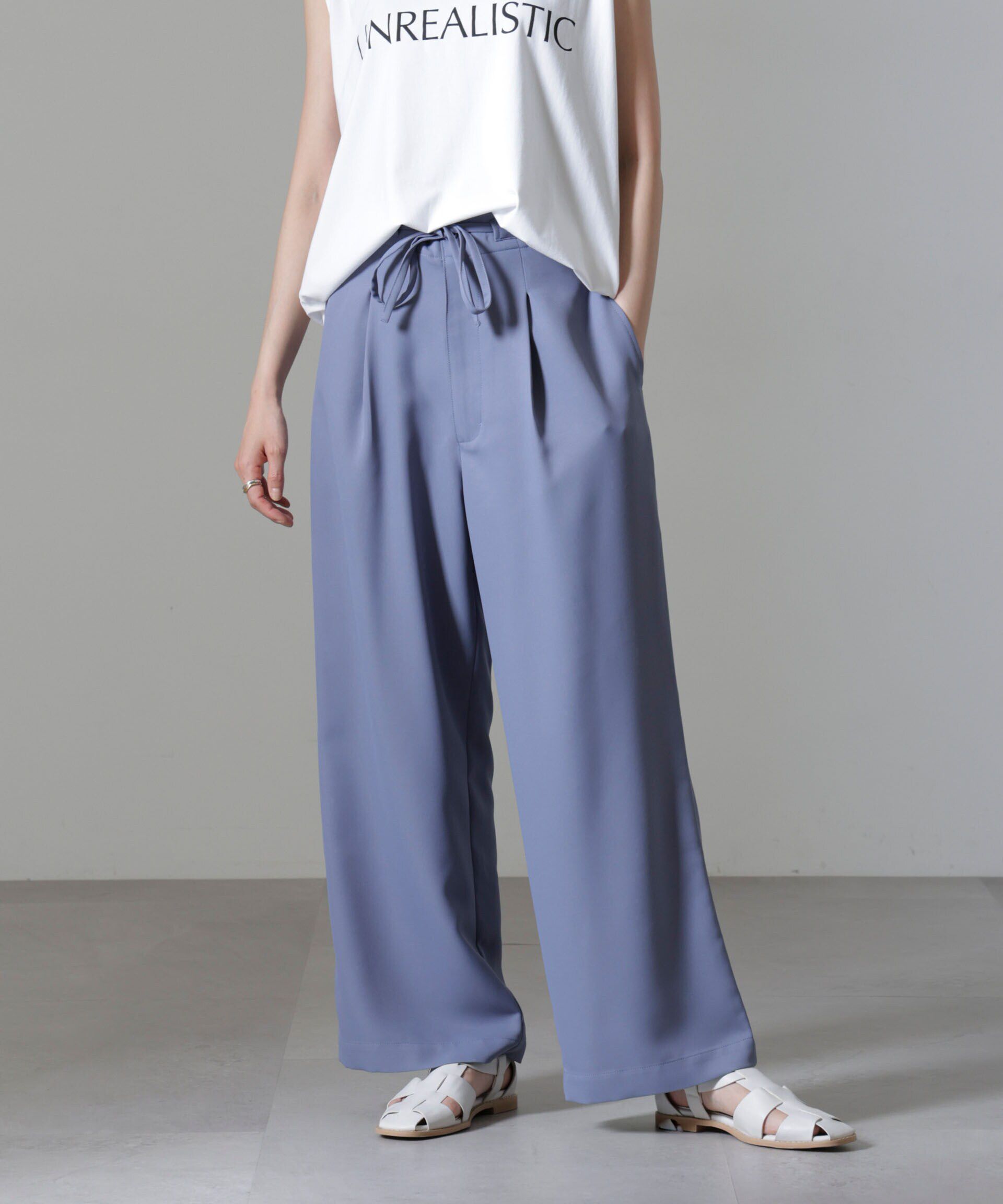 モテ系メンズファッション|【ナノ・ユニバース/NANO universe】 ウエストリボンベルトパンツ(セットアップ可)