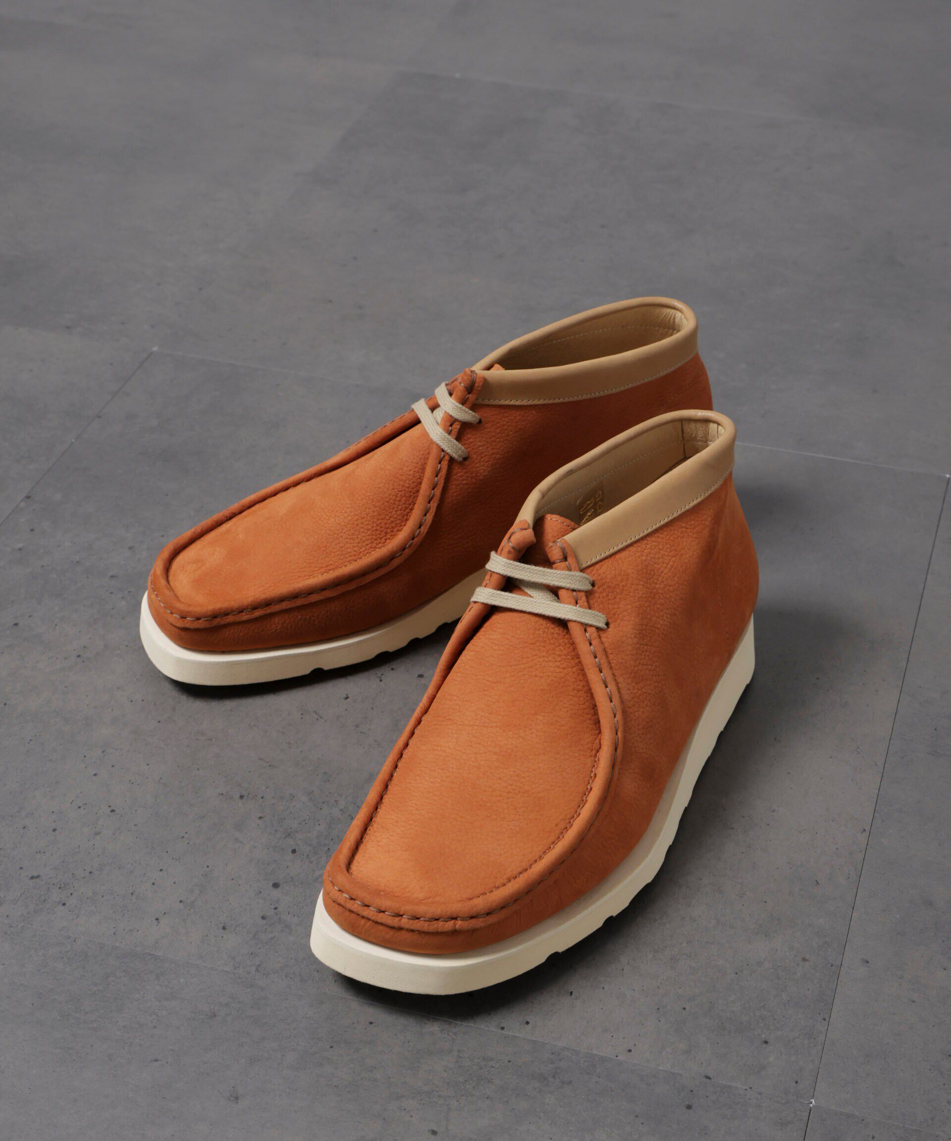 メンズファッションオススメ|【ナノ・ユニバース/NANO universe】 HOTEL PALACE(オテルパラス)xパドモア&バーンズヌバックレザー