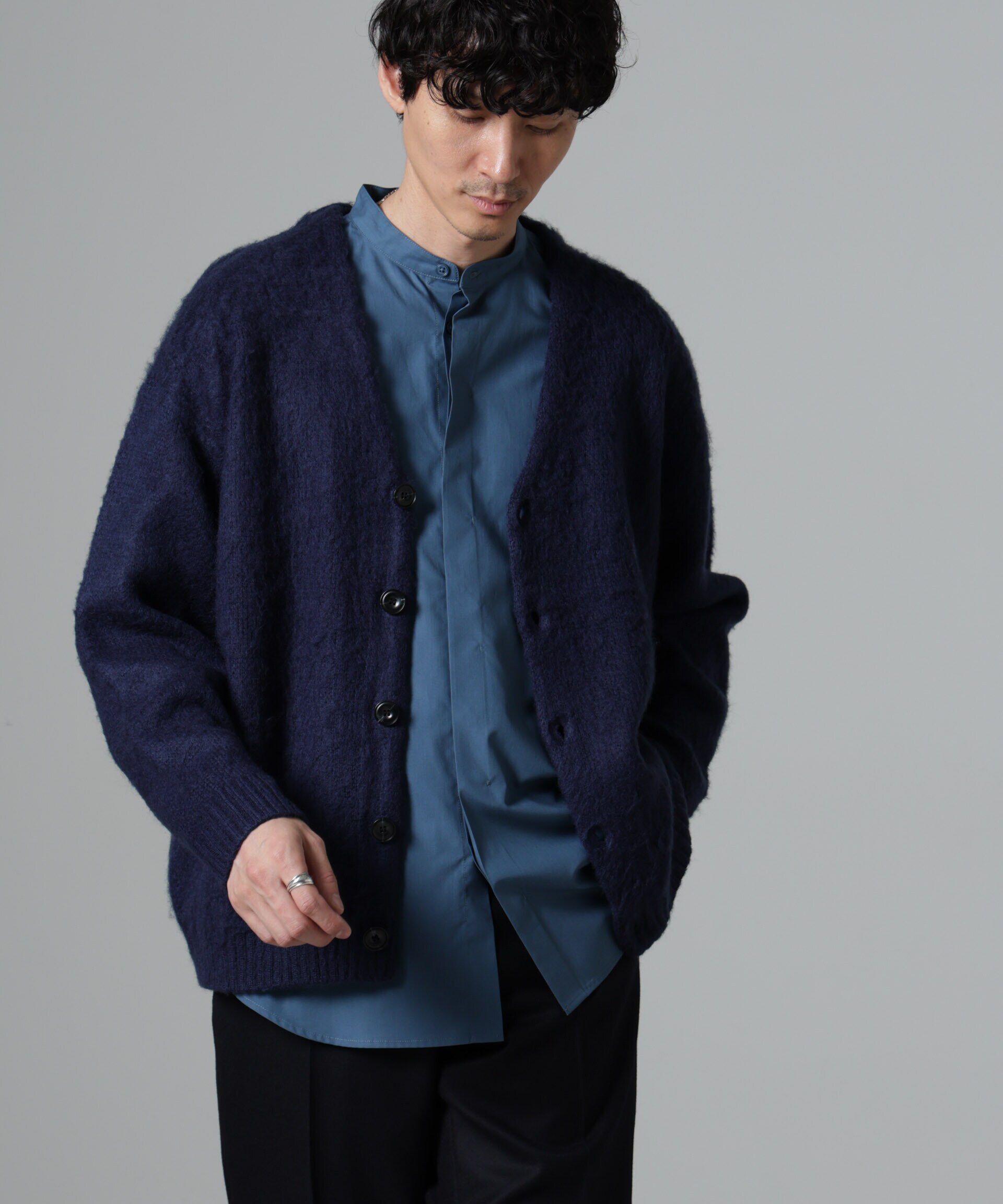 【ナノ・ユニバース/NANO universe】 モヘヤライクニットカーディガン