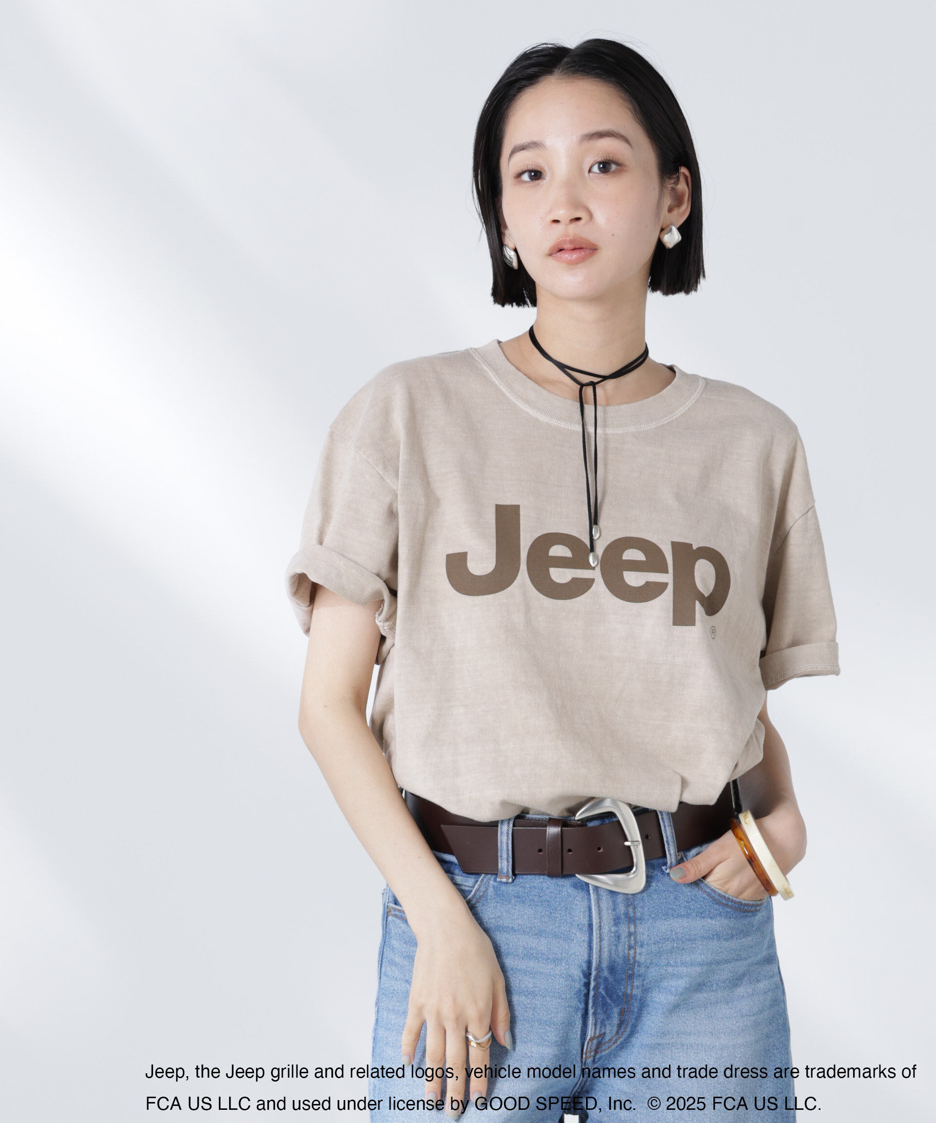 モテ系ファッションメンズ|【ナノ・ユニバース/NANO universe】 GOOD ROCK SPEED/Jeep Tシャツ ベージュ