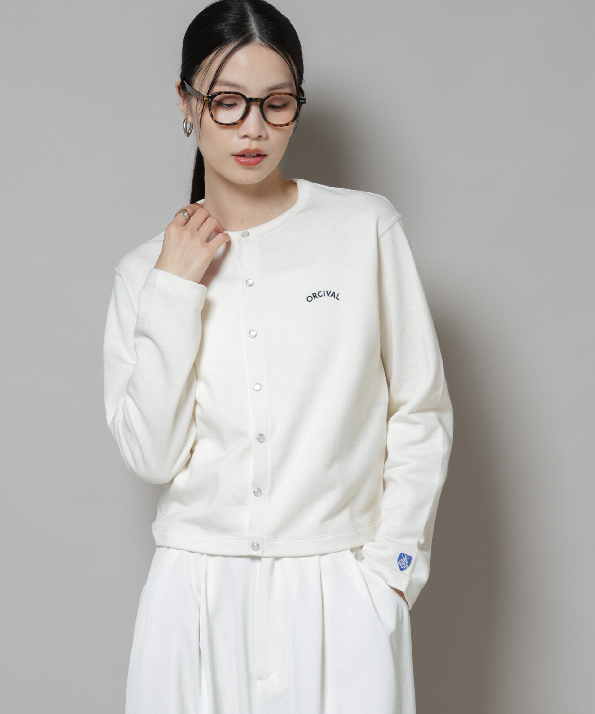 ファッションメンズなら|【ナノ・ユニバース/NANO universe】 ORCIVAL/CREW NECK CARDIGAN