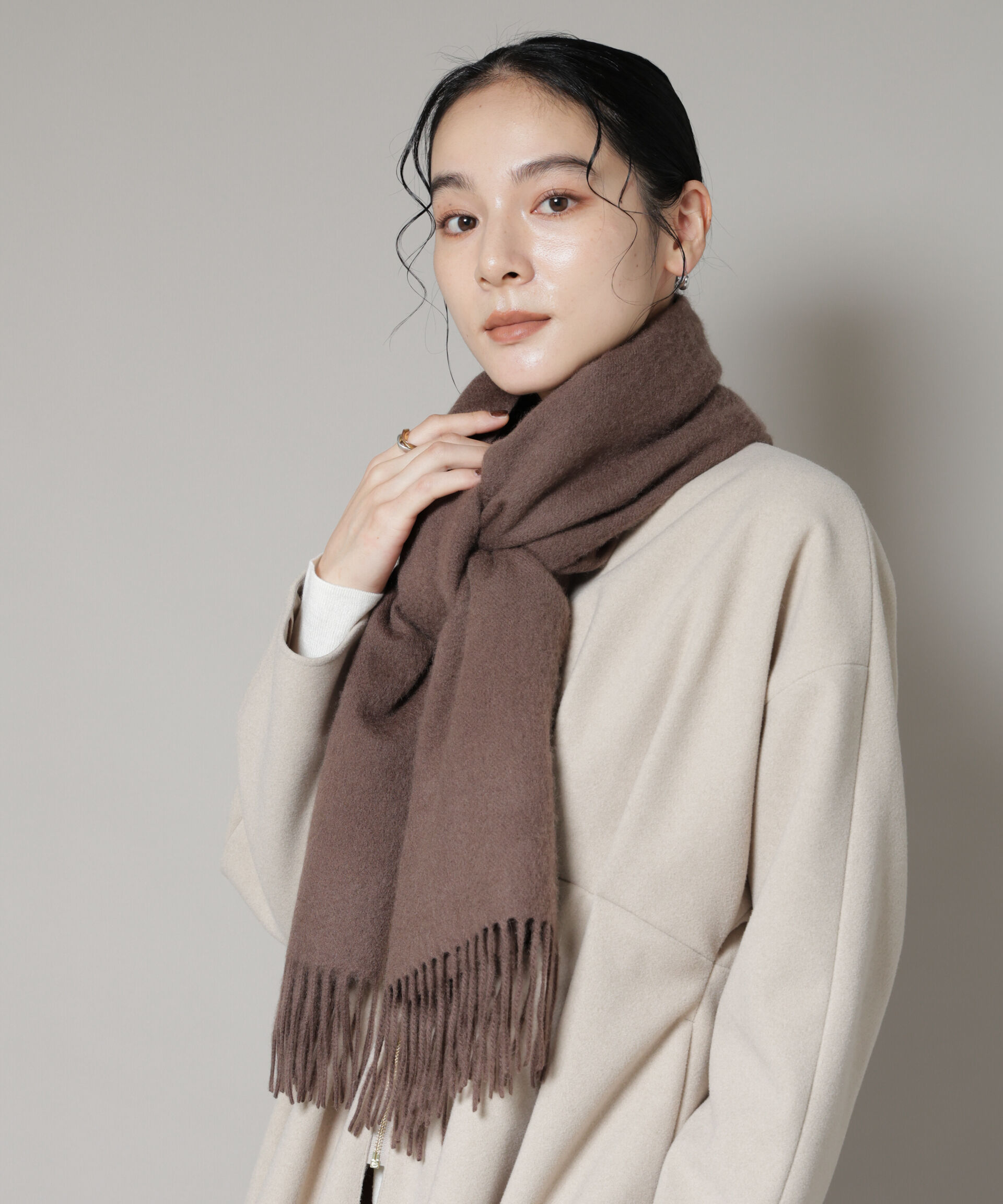 カシミヤ ソリッド ストール（Demi-Luxe BEAMS ）｜ルミネの