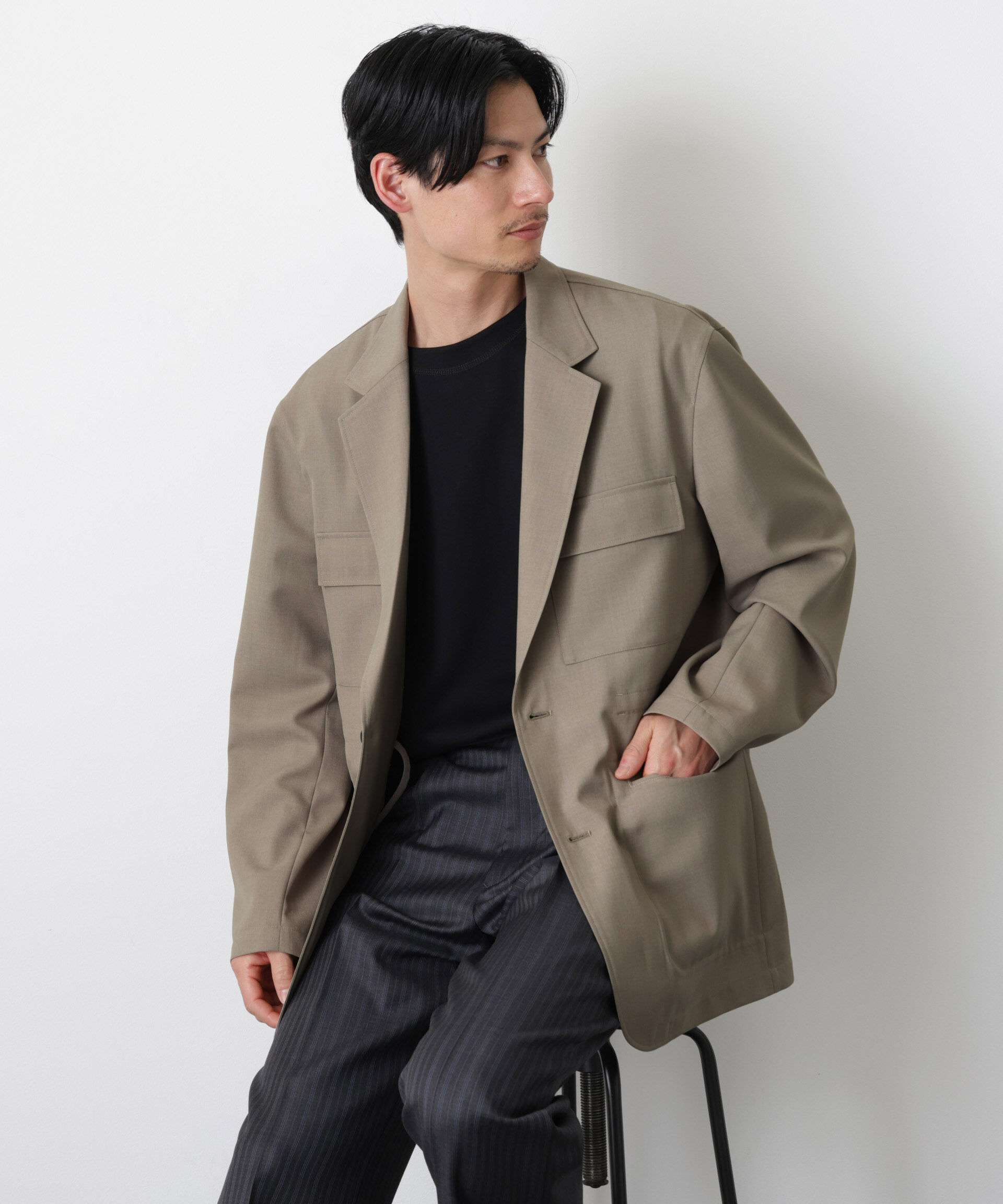 ファッションメンズのイチオシ|【ナノ・ユニバース/NANO universe】 「Gavante」 ドライギャバテーラードジャケット