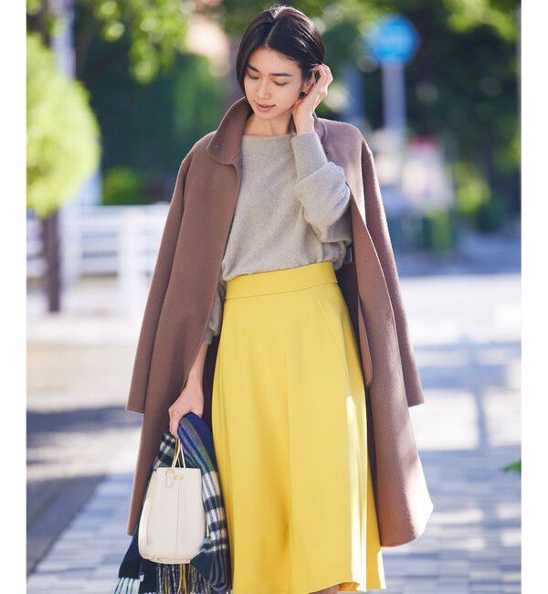 【クミキョク/組曲】 【マガジン掲載】ウールリバーロング コート（KJ29）