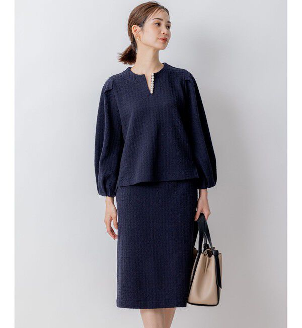 【クミキョク/組曲】 【WEB限定】ニュアンスジャガード セットアップ