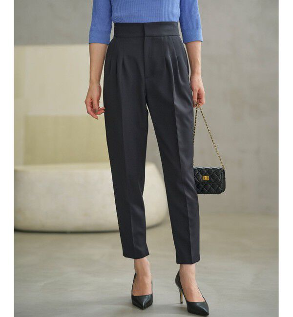 【クミキョク/組曲】 ライトダブルクロス テーパードパンツ