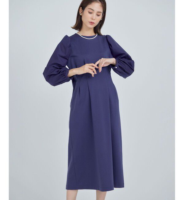 【クミキョク/組曲】 シャツスリーブポンチ ワンピース