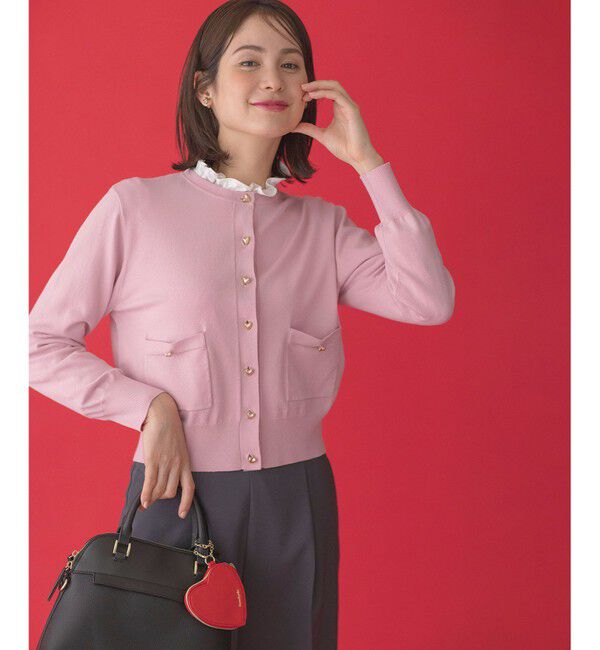 ファッションメンズお薦め|【クミキョク/組曲】 ハートボタン ニットカーディガン