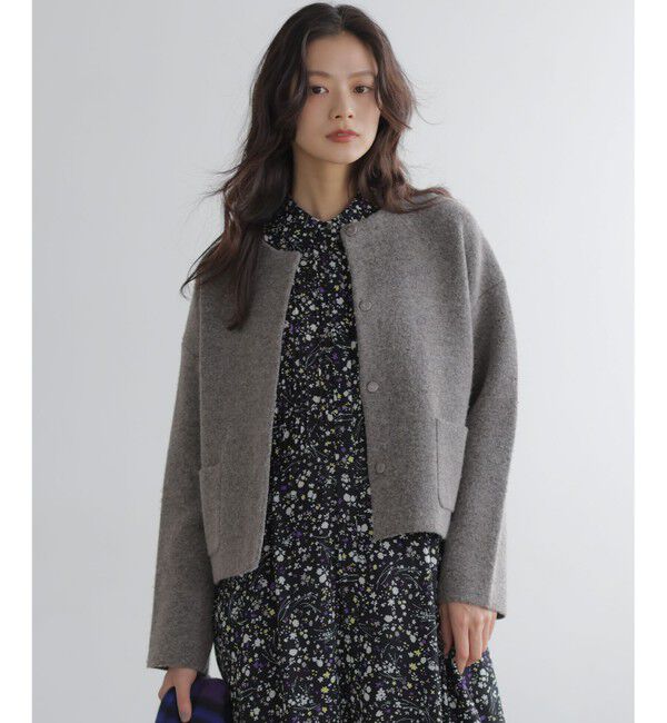 【クミキョク/組曲】 プレーティングニットアウター ジャケット