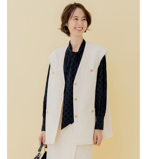 ファッションメンズのイチオシ|【ジユウク/自由区】 【セット可】ラミーブッチャー ショートジレ