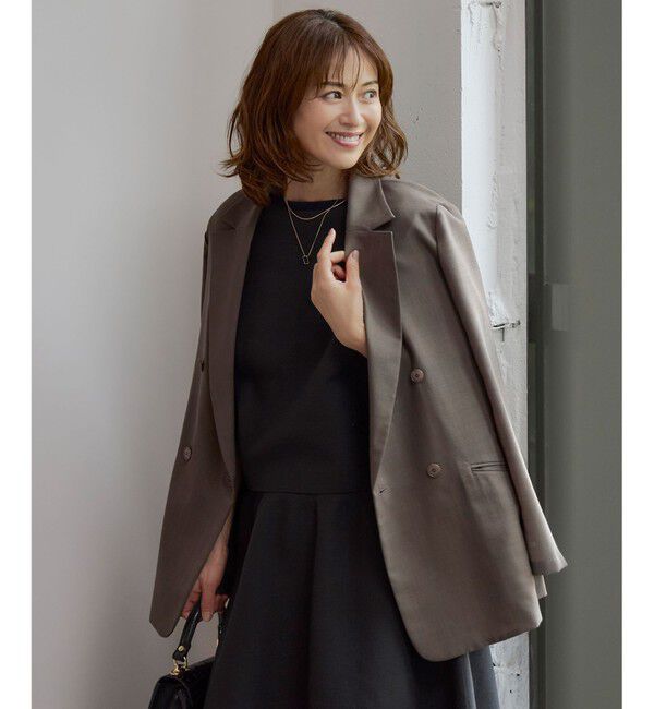 【ジユウク/自由区】 【洗える】トロピカルストレッチテーラード ジャケット