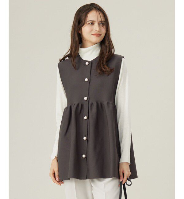 ファッションメンズのイチオシ|【ジユウク/自由区】 【洗える】パールディティールニット ジレ