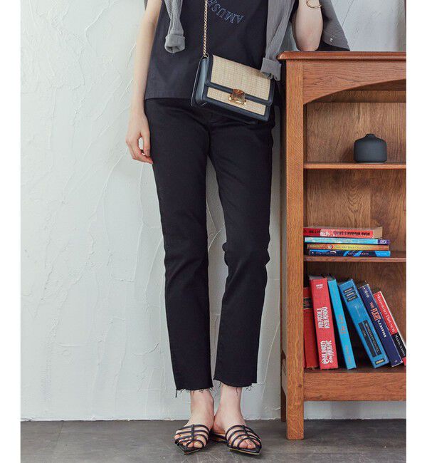 【ニジュウサンク/23区】 【SLOW/洗える】SLOW DENIM タイトストレート デニム