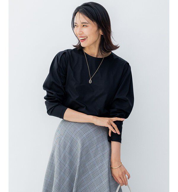 メンズファッションなら|【ニジュウサンク/23区】 【洗える】バナナスリーブ フォルム ロングTシャツ