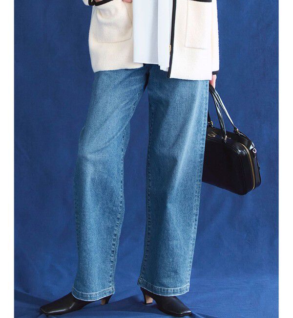 【ニジュウサンク/23区】 【見上愛さん着用/Oggi3月号掲載/洗える】23区DENIM ストレッチ ワイドパンツ