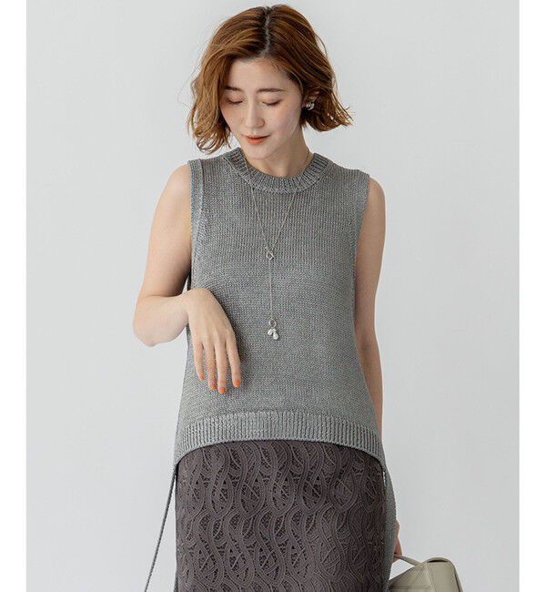 ファインブークレー ミドルネックベスト（GALERIE VIE）｜ルミネの