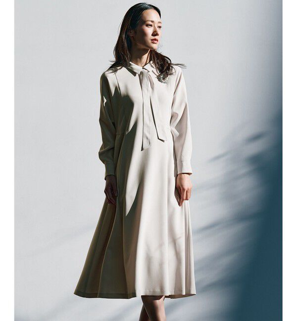 VERMEIL par iena シルクオーガンジーコサージュ グレーA 上品な