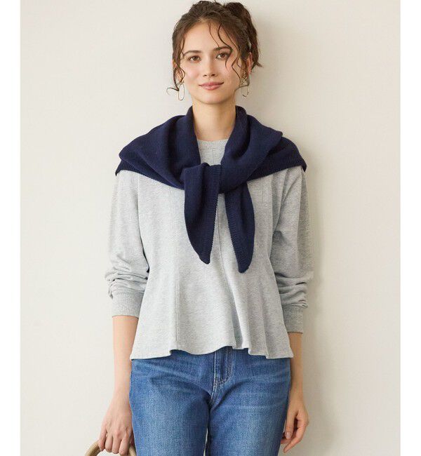 【ニジュウサンク/23区】 【SLOW/一部店舗限定】好評につき追加生産！ハイゲージテリー スウェット デザイン カットソー